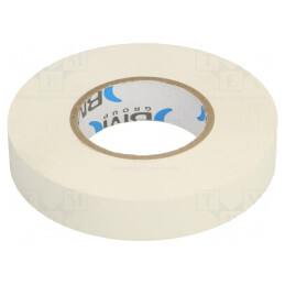 Bandă Electroizolantă PVC Albă 15mm x 25m | Electronic-mag.ro | Componente Electronice