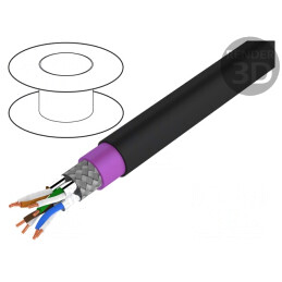 Cablu Ethernet Industrial Cupru PE S/FTP 4x2x23AWG | Electronic-mag.ro | Componente Electronice