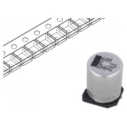 Condensator Hibrid 680uF 25V SMD ESR 14mΩ | Electronic-mag.ro | Componente Electronice