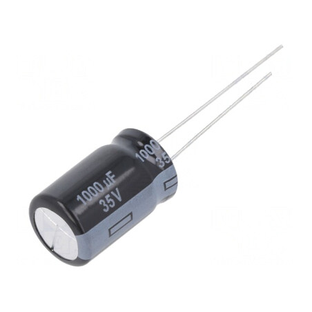 Condensator electrolitic THT 1000uF 35V 12.5x20mm | Electronic-mag.ro | Componente Electronice