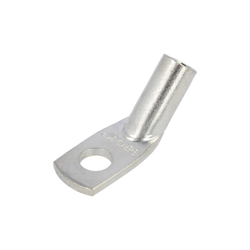 Vârf Inelar Tubular M8 25mm2 Crimpat Unghi 45° | Electronic-mag.ro | Componente Electronice