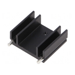 Radiator Extrudat TO220 Negru 25x29x12mm 14K/W | Electronic-mag.ro | Componente Electronice