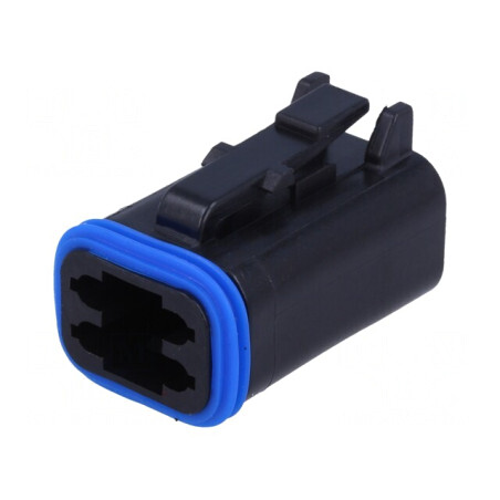Conector cablu-cablu PX0 4 pini negru | Electronic-mag.ro | Componente Electronice