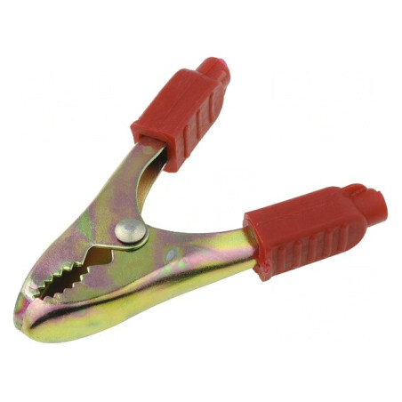 Bornă Crocodil Roșie 40A 20mm | Electronic-mag.ro | Componente Electronice