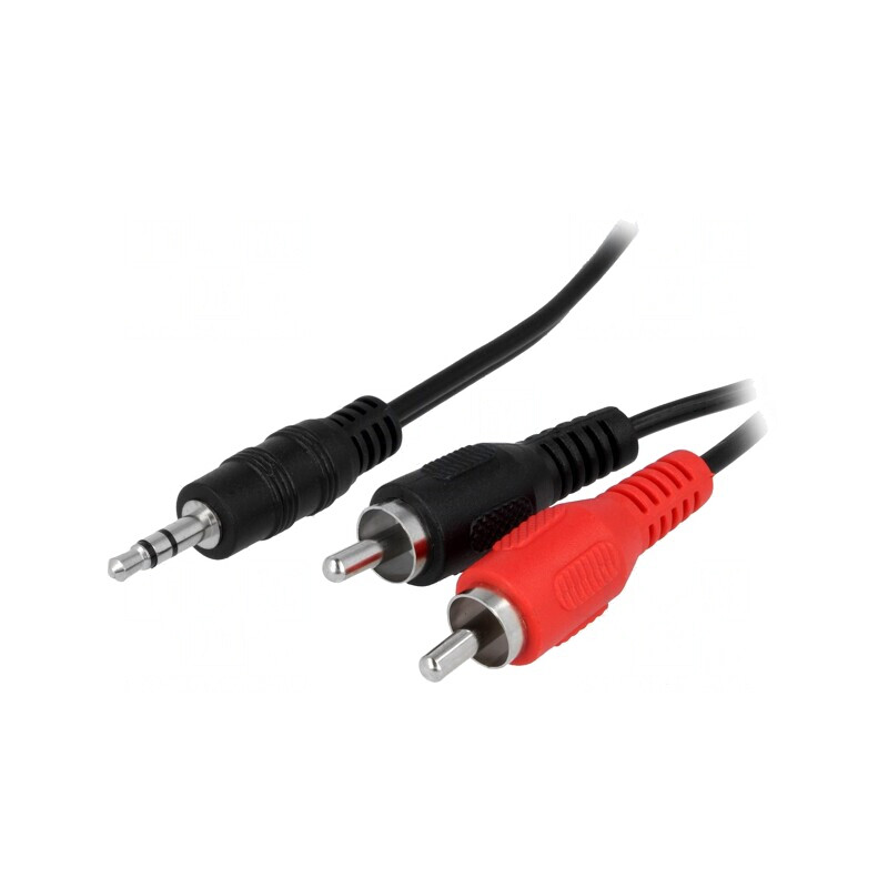 Cablu Audio Jack 3,5mm la RCA x2 3m Negru | Electronic-mag.ro | Componente Electronice Cablu Audio Jack 3,5mm la RCA x2 3m Negru | Electronic-mag.ro | Componente Electronice