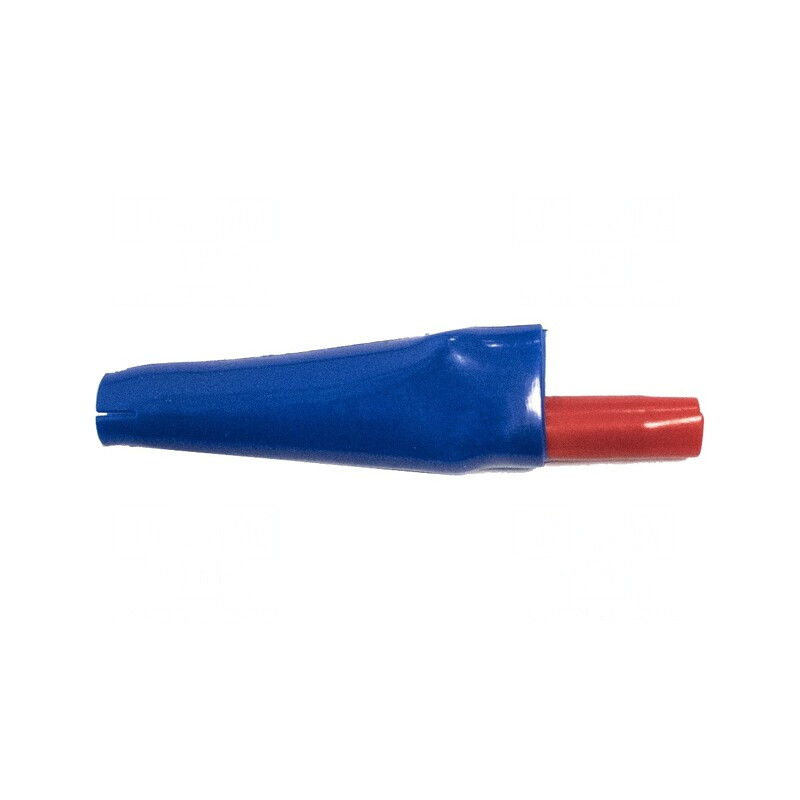 Bornă crocodil 10A albastră max. 7,9mm | Electronic-mag.ro | Componente Electronice