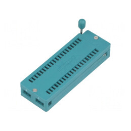 Soclu: circuite integrate; ZIF; DIP40; 15,24mm; THT; demontabil