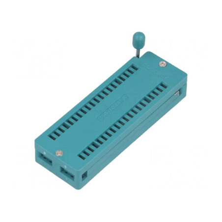 Soclu ZIF DIP40 THT 15.24mm pentru Circuite Integrate | Electronic-mag.ro | Componente Electronice