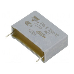 Condensator cu Poliester 470nF 310V AC 27.5mm | Electronic-mag.ro | Componente Electronice