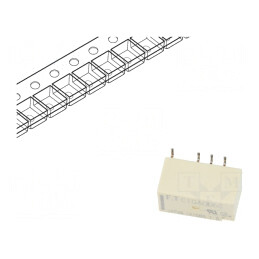 Releu Electromagnetic DPDT 5VDC SMT | Electronic-mag.ro | Componente Electronice