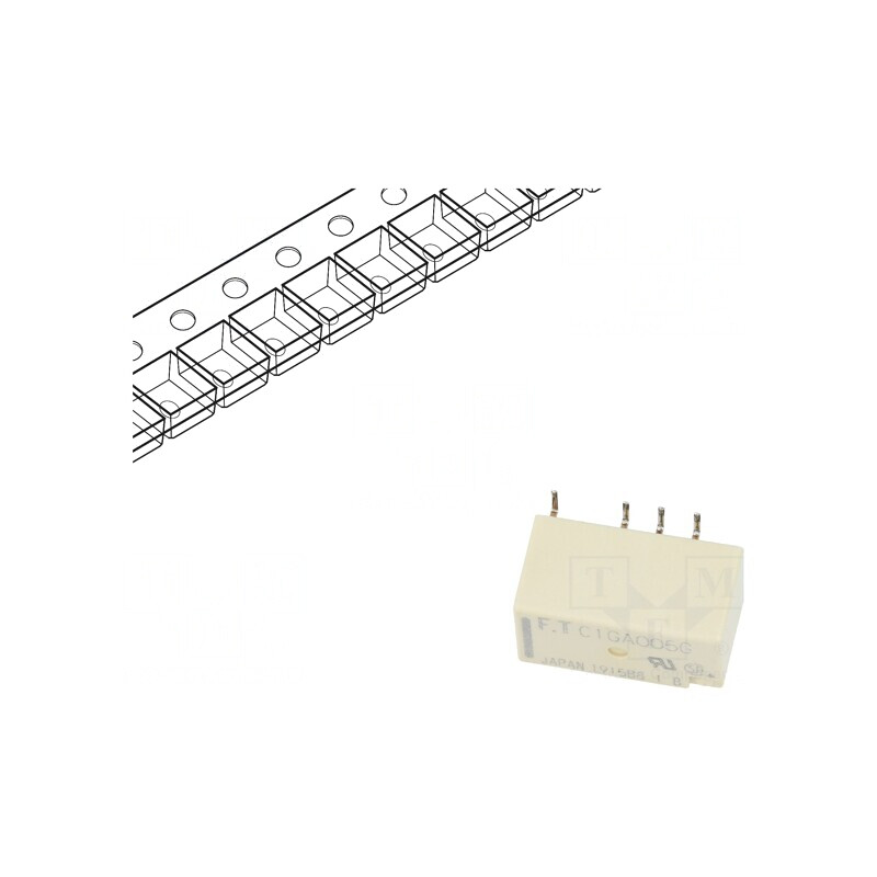Releu Electromagnetic DPDT 5VDC SMT | Electronic-mag.ro | Componente Electronice