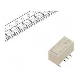 Releu Electromagnetic DPDT 12VDC 2A SMT | Electronic-mag.ro | Componente Electronice