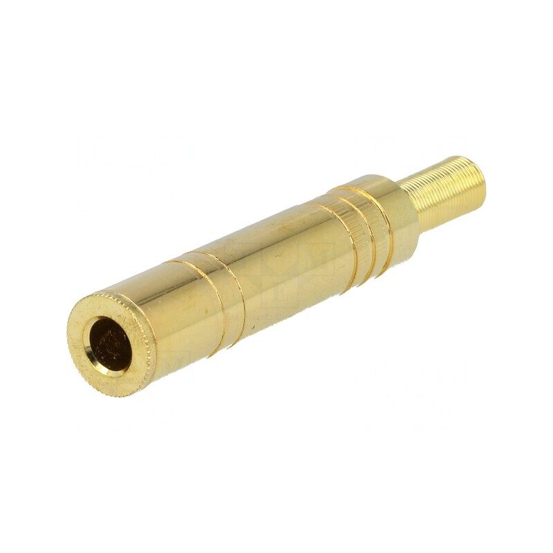 Mufă Jack 6,3mm Stereo cu Manșon Drept pe Cablu | Electronic-mag.ro | Componente Electronice