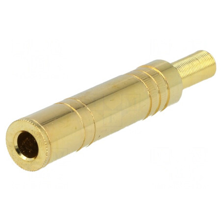 Mufă Jack 6,3mm Stereo cu Manșon Drept pe Cablu | Electronic-mag.ro | Componente Electronice