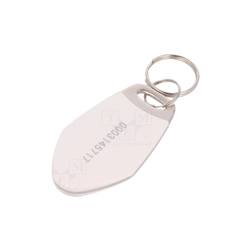 Breloc RFID Metal Plastic Alb 125kHz | Electronic-mag.ro | Componente Electronice