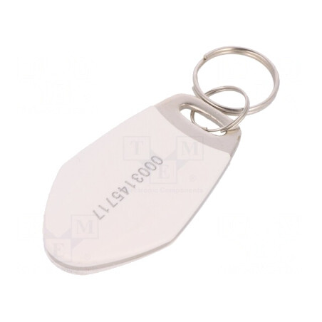 Breloc RFID Metal Plastic Alb 125kHz | Electronic-mag.ro | Componente Electronice