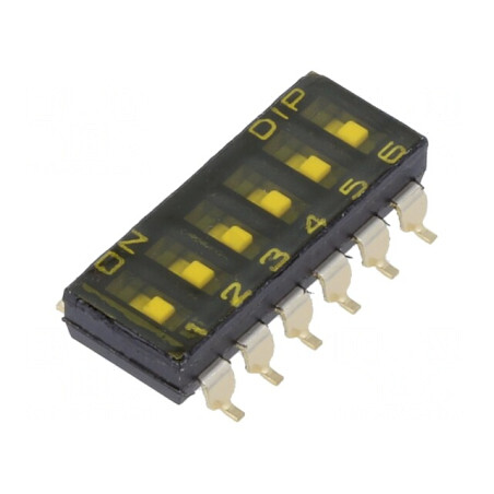 Comutator DIP-SWITCH 2 Pozitii SMD 24V | Electronic-mag.ro | Componente Electronice