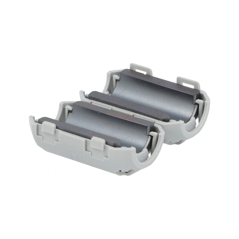 Ferită pe cablu rotund gri 36mm 29mm 13mm | Electronic-mag.ro | Componente Electronice