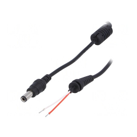 Cablu DC 6,3/3,0 Negru 1,2m | Electronic-mag.ro | Componente Electronice