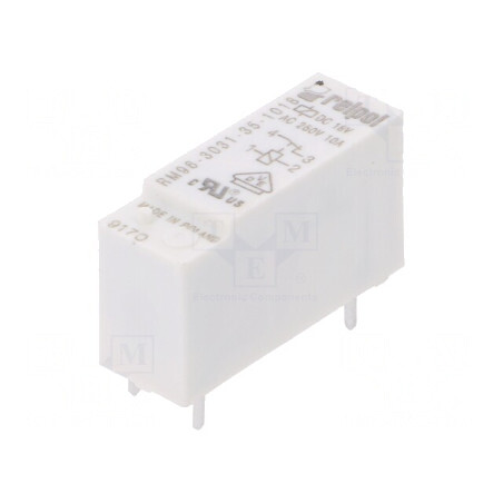 Releu electromagnetic SPST-NC 18VDC 8A 250VAC | Electronic-mag.ro | Componente Electronice