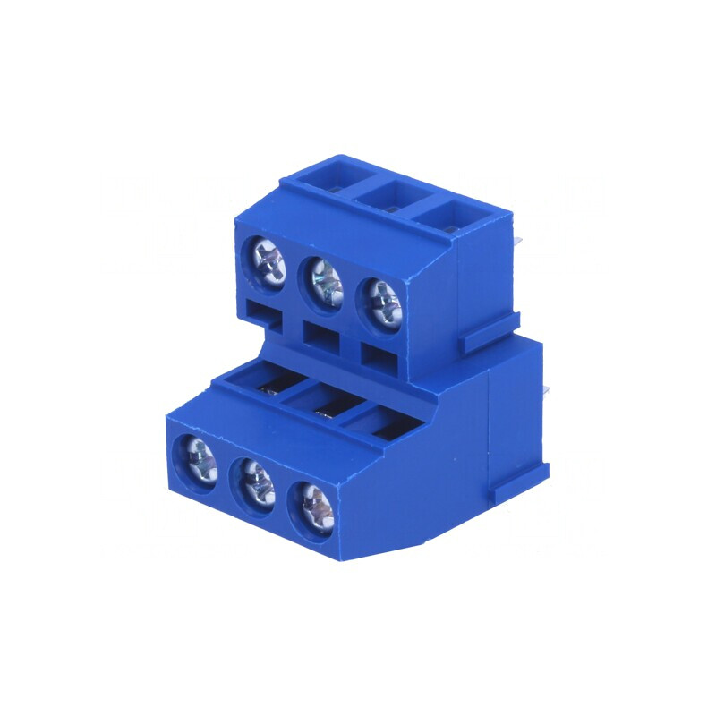 Regletă Conexiuni PCB 90° 6 Piste 5mm | Electronic-mag.ro | Componente Electronice