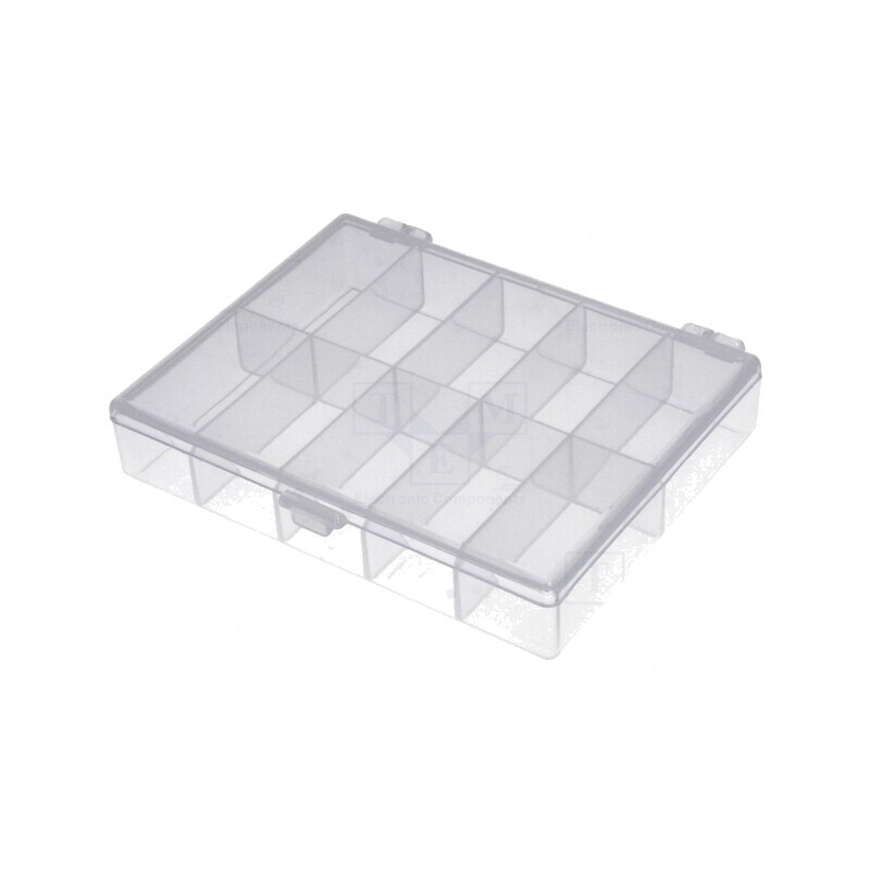 Container colectiv cu partiții din polipropilenă transparentă | Electronic-mag.ro | Componente Electronice Container colectiv cu partiții din polipropilenă transparentă | Electronic-mag.ro | Componente Electronice
