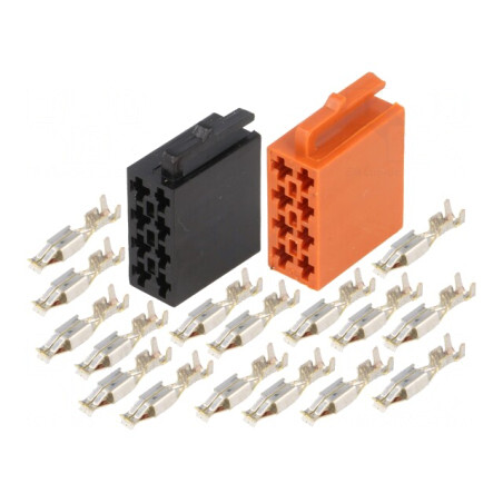 Kit mufă ISO 16 PIN | Electronic-mag.ro | Componente Electronice