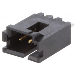 Soclu cablu-placă AMPMODU MTE 2,54mm 3 pini THT aurit | Electronic-mag.ro | Componente Electronice
