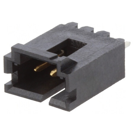 Soclu cablu-placă AMPMODU MTE 2,54mm 3 pini THT aurit | Electronic-mag.ro | Componente Electronice