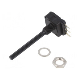 Potentiometru Axial 100kΩ 200mW THT 4mm Plastic Mono Cărbune | Electronic-mag.ro | Componente Electronice