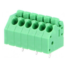 Regletă de conexiuni PCB 45° 3,5mm 6 piste 8A | Electronic-mag.ro | Componente Electronice