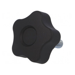 Buton de Reglare Negru Ø40mm M8 16mm | Electronic-mag.ro | Componente Electronice