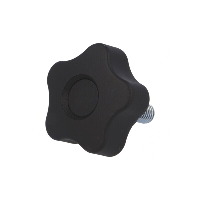 Buton de Reglare Negru Ø40mm M8 16mm | Electronic-mag.ro | Componente Electronice