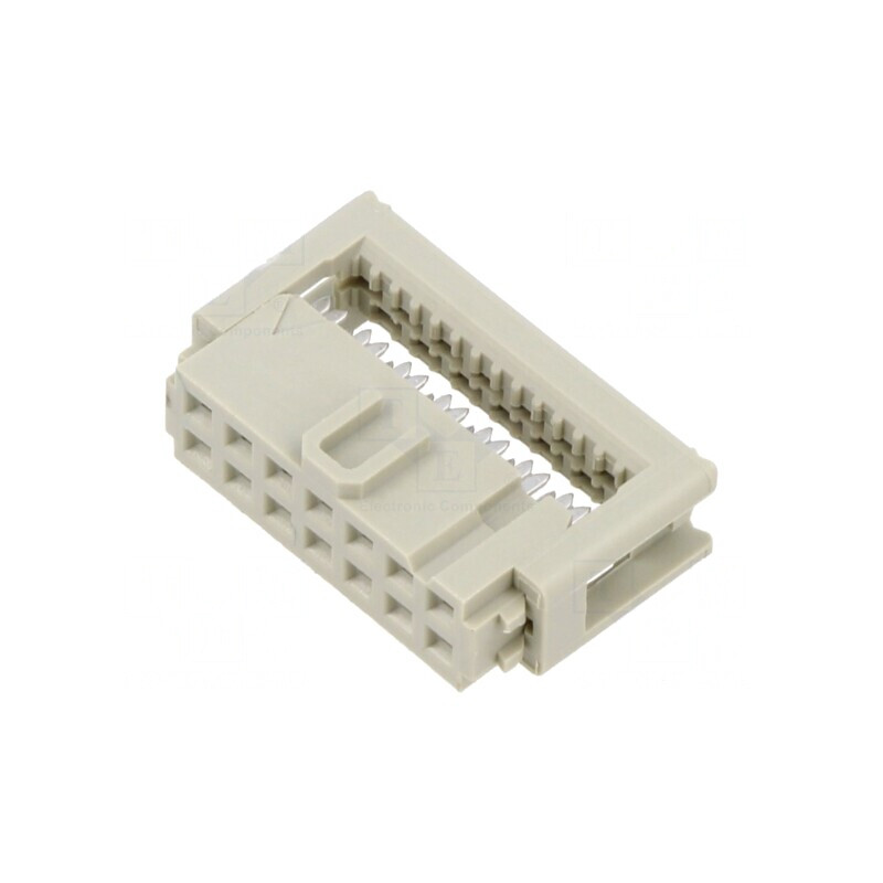 Mufă IDC Mamă 14 pini pentru Cablu-Bandă 1.27mm 2.54mm | Electronic-mag.ro | Componente Electronice