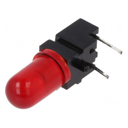 LED Roșu 5mm 20mA 60° 4-10mcd | Electronic-mag.ro | Componente Electronice