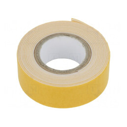 Bandă de fixare dublă albă 19mm x 1,5m | Electronic-mag.ro | Componente Electronice