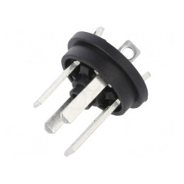 Conector Valvă Soclu C 8mm 4 Pin 6A | Electronic-mag.ro | Componente Electronice