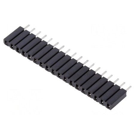Soclu pini mamă 18 pini 2,54mm THT | Electronic-mag.ro | Componente Electronice