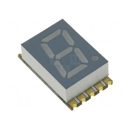 Afișaj LED 7 Segmente 5.08mm Roșu 1 Caracter 8-30mcd | Electronic-mag.ro | Componente Electronice