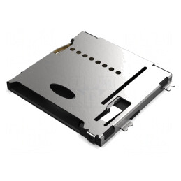 Conector microSD SMT 8 pini aurit 1,4mm