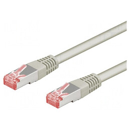Patch Cord S/FTP Cat 6a Cu LSZH Gri 0.25m | Electronic-mag.ro | Componente Electronice