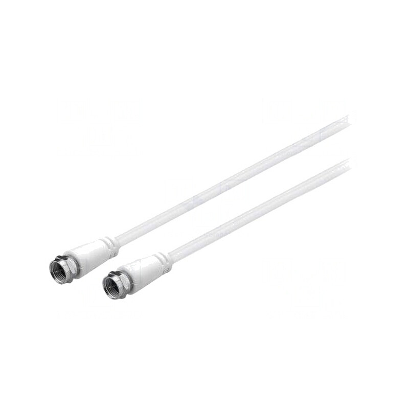 Cablu Coaxial 75Ω 1,5m Mufe F PVC Alb | Electronic-mag.ro | Componente Electronice Cablu Coaxial 75Ω 1,5m Mufe F PVC Alb | Electronic-mag.ro | Componente Electronice