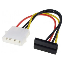 Adaptor Molex la SATA în Unghi 0.15m | Electronic-mag.ro | Componente Electronice