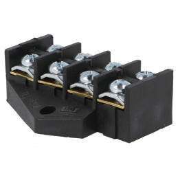 Regletă Conexiuni Terminal cu Șurub 10mm2 380V 4 Piste | Electronic-mag.ro | Componente Electronice