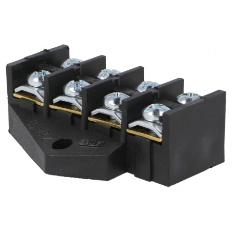Regletă Conexiuni Terminal cu Șurub 10mm2 380V 4 Piste | Electronic-mag.ro | Componente Electronice