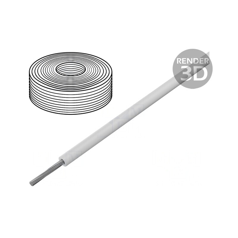 Cablu Silicon Alb 1x1,5mm² 500V 60-180°C | Electronic-mag.ro | Componente Electronice Cablu Silicon Alb 1x1,5mm² 500V 60-180°C | Electronic-mag.ro | Componente Electronice