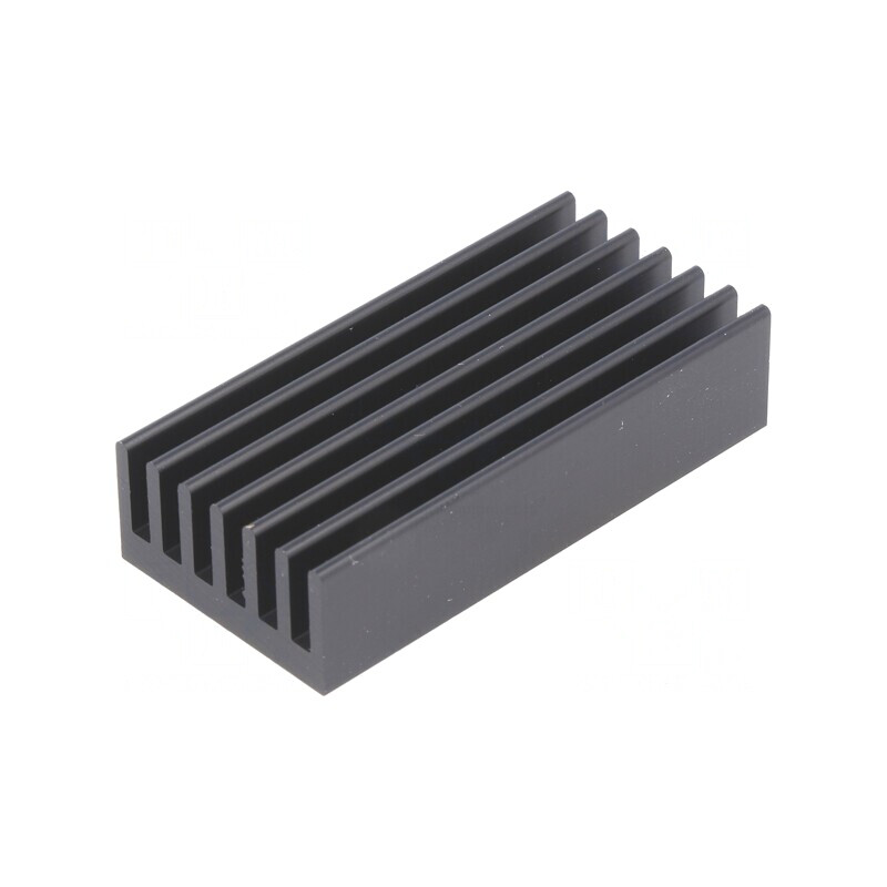 Radiator Extrudat Negru cu Aripioare 50mm x 24,2mm 9,5K/W | Electronic-mag.ro | Componente Electronice