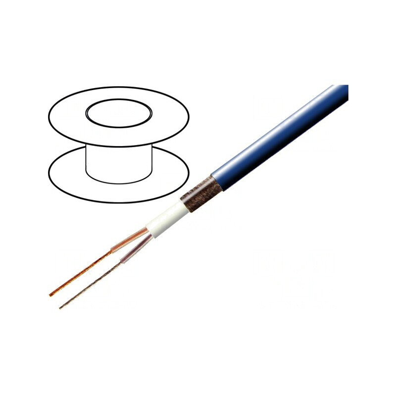 Cablu Microfon Albastru OFC 2x0.35mm2 | Electronic-mag.ro | Componente Electronice