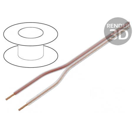 Cablu Difuzor 2x2mm² Transparent PVC | Electronic-mag.ro | Componente Electronice