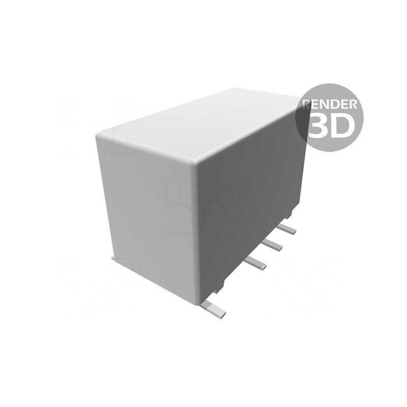 Releu Electromagnetic DPDT 12VDC SMT | Electronic-mag.ro | Componente Electronice